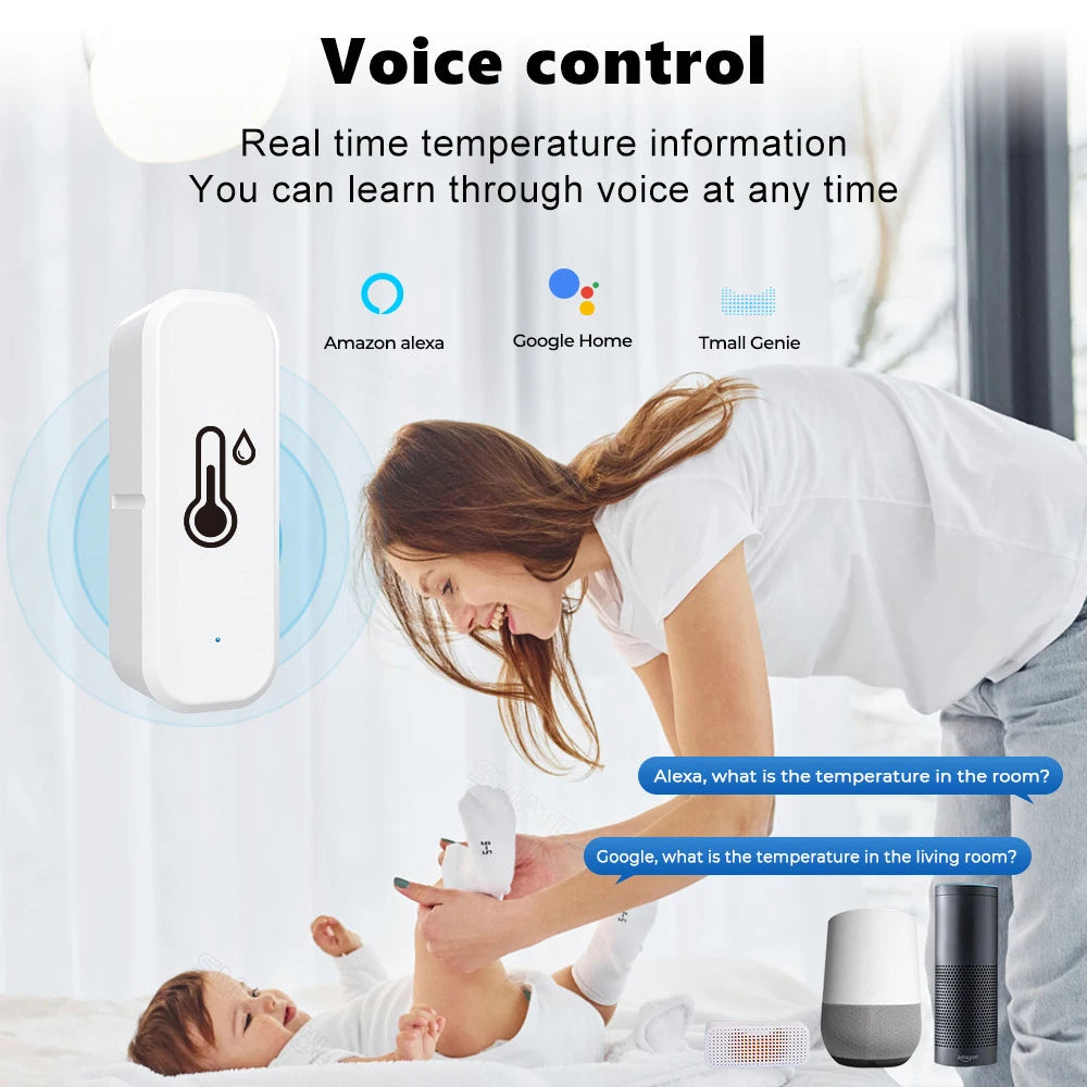 Smart WiFi ZigBee Temperature Humidity Sensor